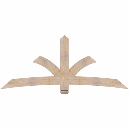 Ekena Millwork Davenport Smooth Timber Gable Bracket, Douglas Fir, 84"W x 35"H x 1 1/2"D x 5 1/2"F, 10/12 Pitch GBW084X35X0206DAV00SDF